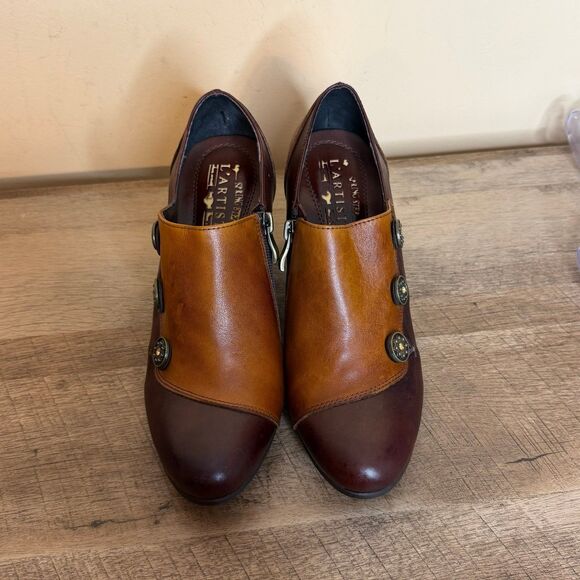 Spring Step L’Artiste Style GreenTea Ankle Boot size 38 shoes - Picture 4 of 10